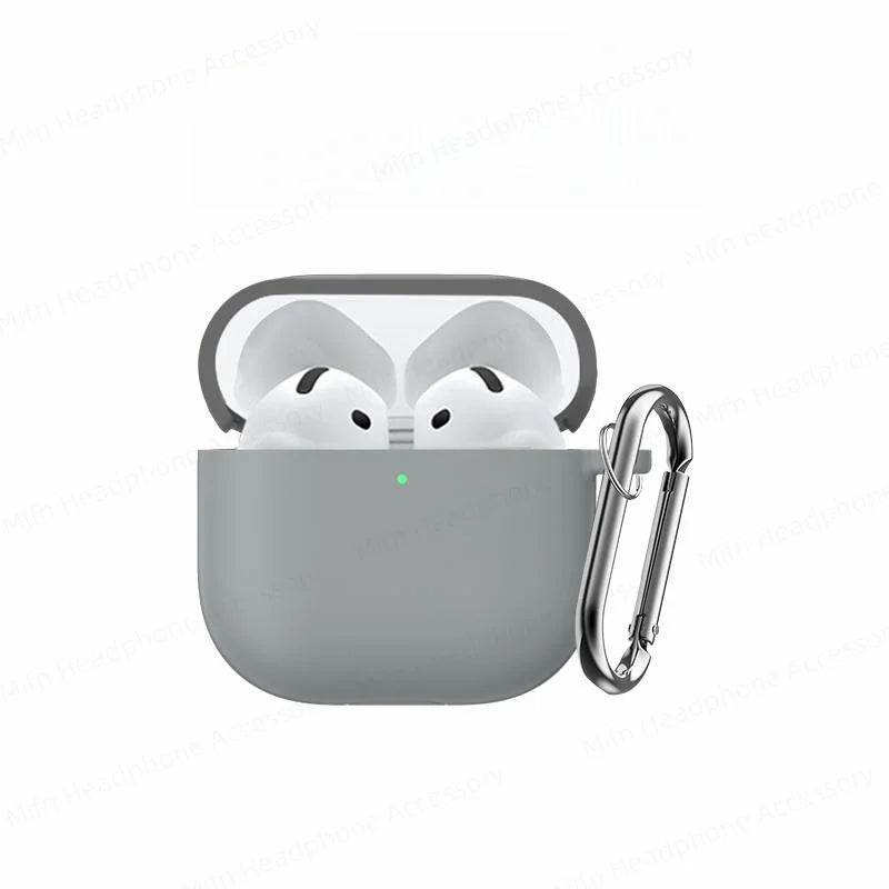 Cover for AirPods 4 Case 2024 3D Silicone Wireless Bluetooth Headphone Soft Protective Case for AirPods 4th Gen with Cleaner Kit