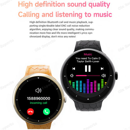 Smart Watch Men 1.52Inch AMOLED Screen BT Call GPS Sports Fitness Tracker Health Monitor Wireless Charging Smartwatch