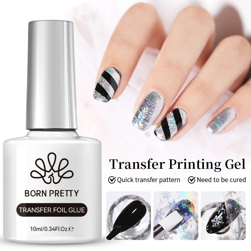 BORN PRETTY 10ml Wine Red Glitter Jelly Nude Gel Nail Polish Soak Off Translucent Color UV Light Cure for Nail Art DIY at Home