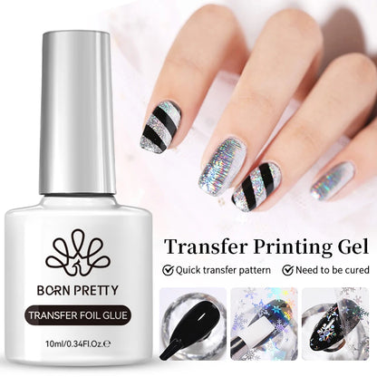 BORN PRETTY 10ml Wine Red Glitter Jelly Nude Gel Nail Polish Soak Off Translucent Color UV Light Cure for Nail Art DIY at Home