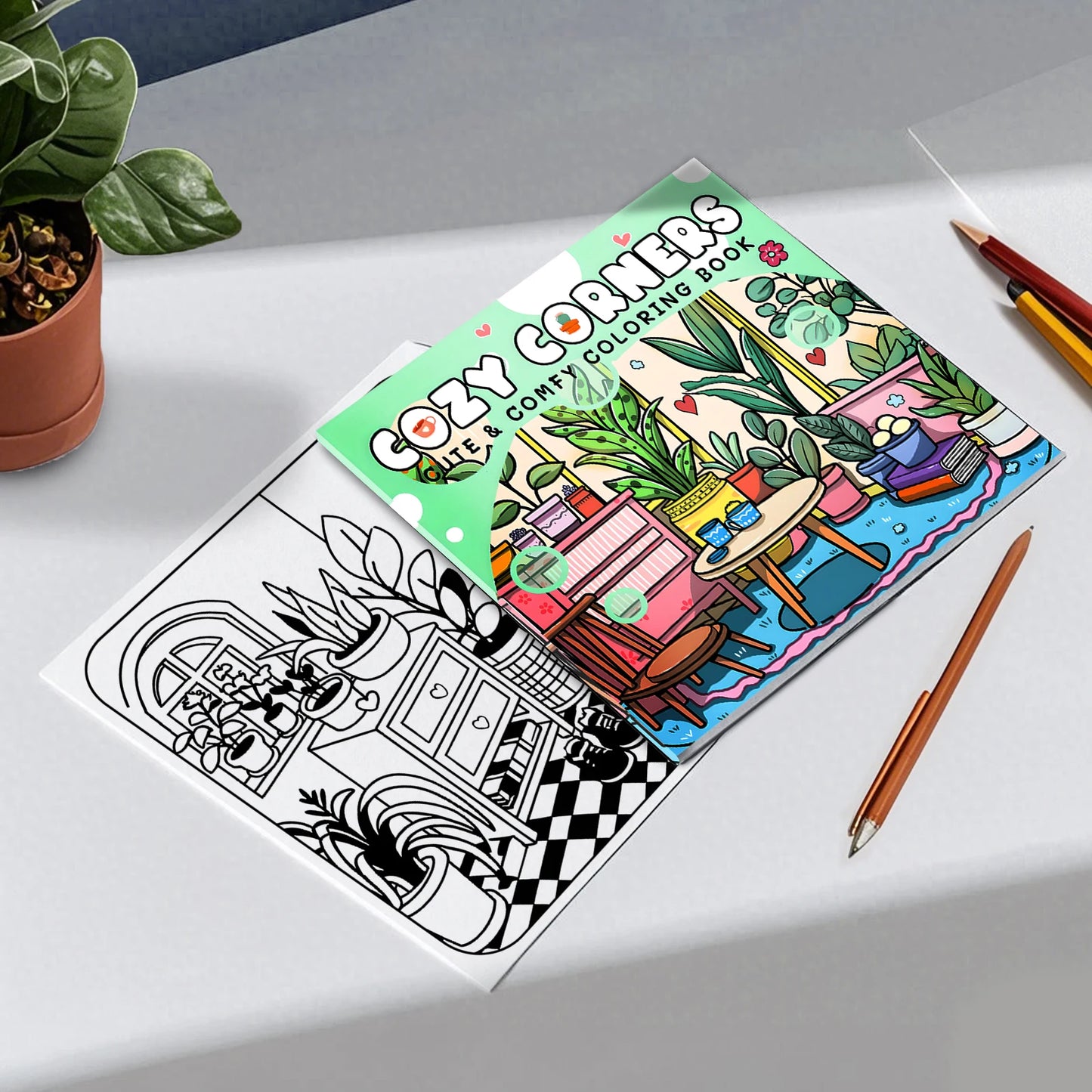 Cozy Friends Coloring Book for Adults and Teens Featuring Cute Cozy Daily Activities Kids Graffiti Book Perfect Gift Birthday