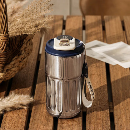 450ml Smart Coffee Cup with Led Temperature Display 316 Stainless Steel Thermos Bottle for Coffee Portable Vacuum Mug for Gift