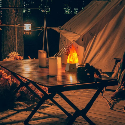 ABZC-LED Simulation Flame Lamp LED Flame Lamp Outdoor Camping Garden Landscape Decoration Lamp Dining Table Decoration
