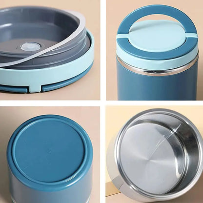 630ml Snoopys Food Thermal Jar Insulated Soup Cup Stainless Steel Vacuum Lunch Box with Handle Portable Sealed Bento Boxes Gift