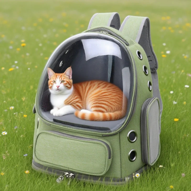 Transparent Pet Carrier Backpack Outdoor Travel Essential for Cats Small Dogs Breathable Design Comfortable Premium Pet Supplies