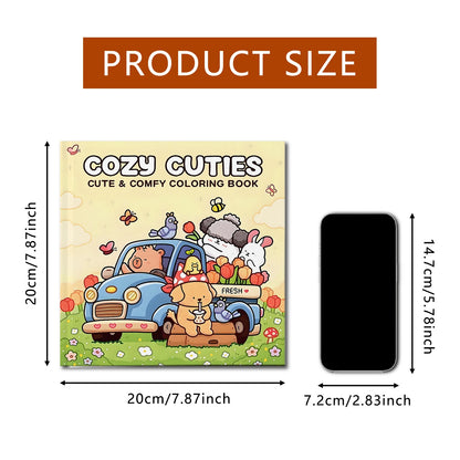 Cozy Friends Coloring Book for Adults and Teens Featuring Cute Cozy Daily Activities Kids Graffiti Book Perfect Gift Birthday