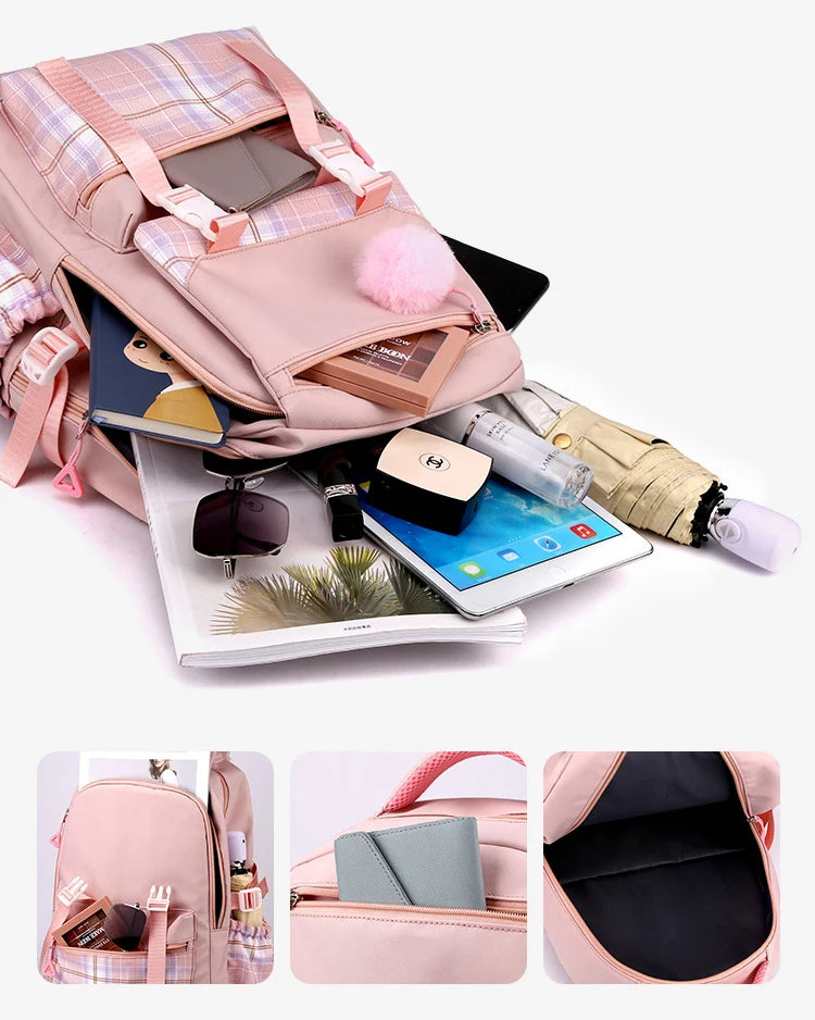 Cute Axolotl Backpack Print Backpacks Girls School Bag for Teenager Laptop Backpack