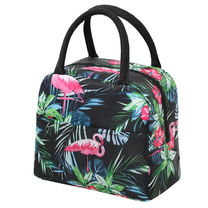 Large Capacity Lunch Bags Children's Cartoon Printed Lunch Bag Portable Picnic Tote Waterproof Heat Insulation Food Storage Bags