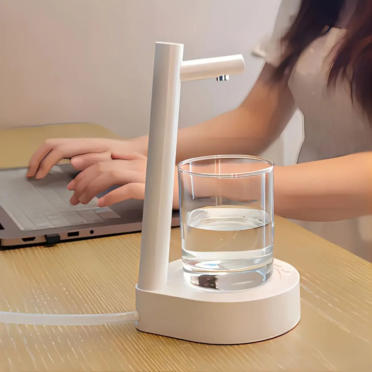 1 USB rechargeable smart desktop water pump, bucket type electric water dispenser, automatic small water pump, suitable for outd