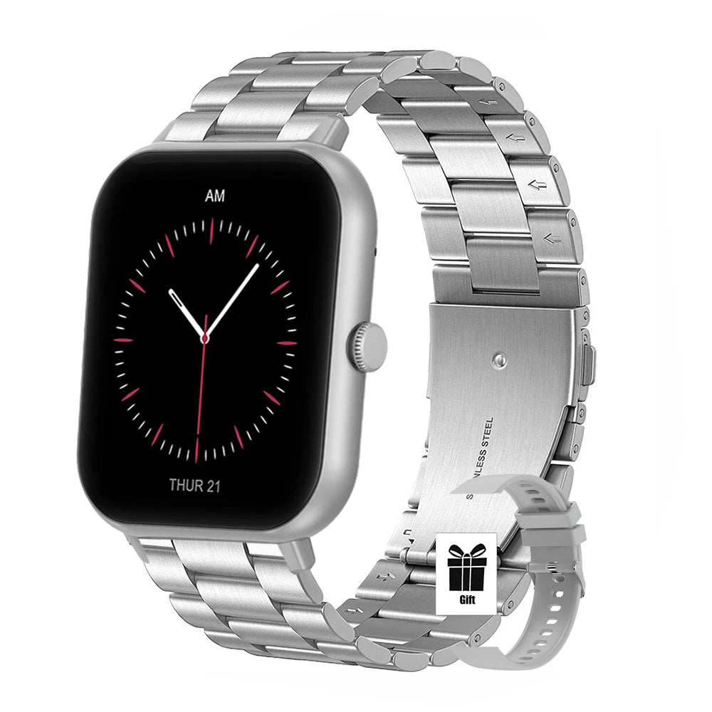 New Luxury Smartwatches Men Full Screen Bluetooth Call Valentine Gift Alarm Clock Custom Photo Health Tracking Watch Women 2025