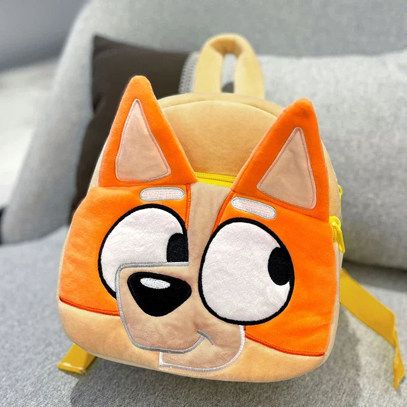 Bluey Anime Backpack Toys Bingo Muffin Cartoon Dog Mini Kindergarten Children School Bag Stuffed Plush Bag Gift For Kids