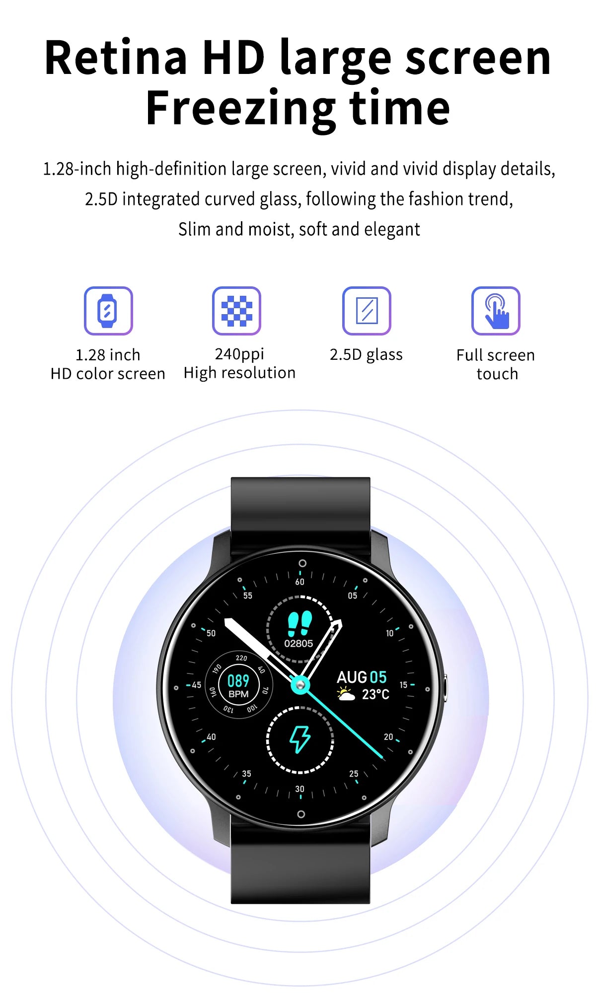 LIGE New Smart Watch Men Riding Sports Fitness Health Monitor Watch  IP67 Waterproof Bluetooth Call For Android ios Smartwatch