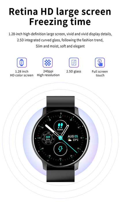 LIGE New Smart Watch Men Riding Sports Fitness Health Monitor Watch  IP67 Waterproof Bluetooth Call For Android ios Smartwatch