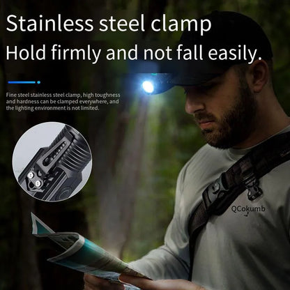 New Ultra Powerful Flashlight 3 Core LED Mini Tactical Flashlight Rechargeable High Power LED Torch Metal Pen Clip Hand Lamp