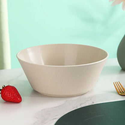 Wheat Straw Soup Bowl Microwavable Plastic Tableware Fruit Salad Bowls Cereal Ramen Pasta Dishes Dinner Plate kitchen Utensils