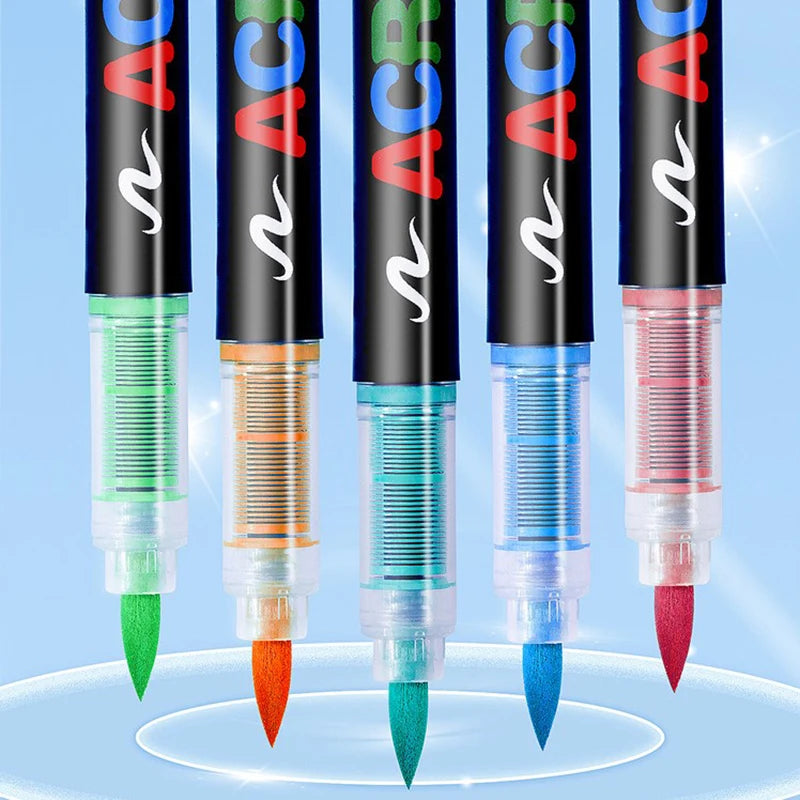 One direct liquid acrylic marker paint brush pen painting stone ceramic glass wood canvas making drawing graffiti coloring pen