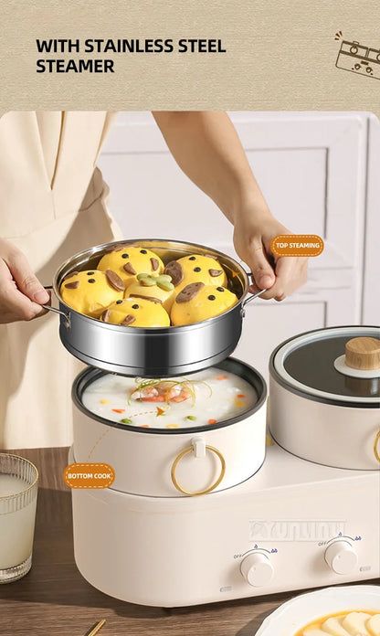 Multifunctional Cooker Electric Double Boiling Pot Split Type Kitchen Cooking Pot Pentola Elettrica