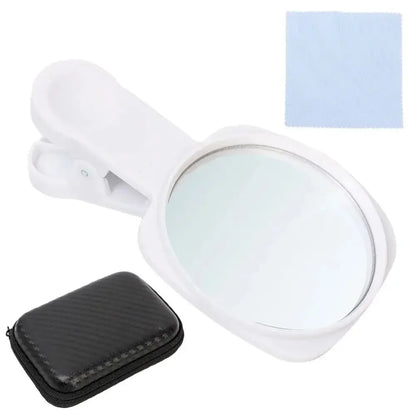 Smartphone Camera Mirror Reflection Clip Kit Portable Mobile Phone Camera Mirror Clip With Storage Bag Phone Rear Selfie Mirror