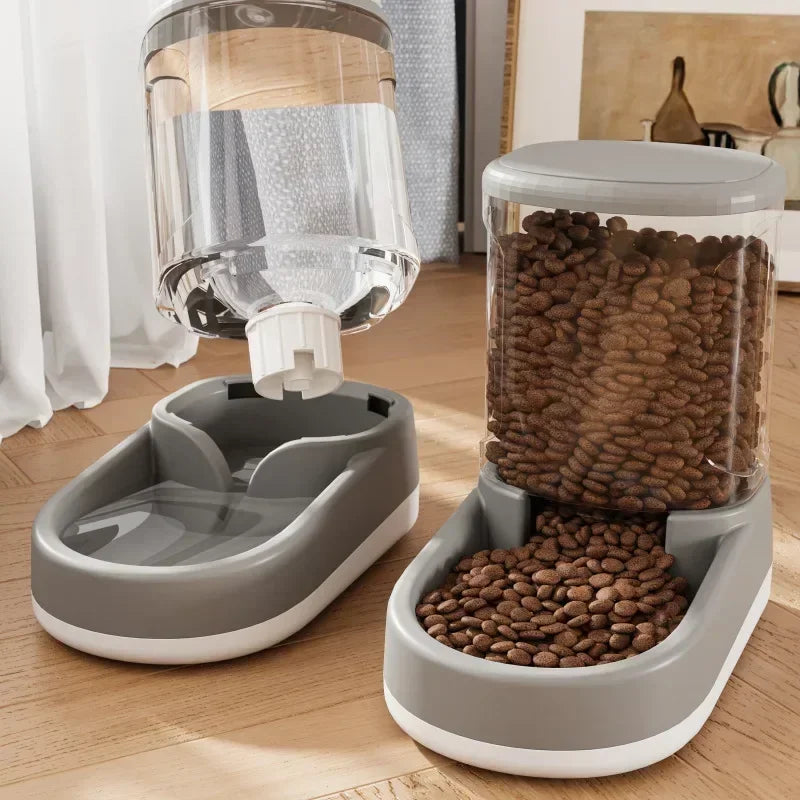 Automatic And Convenient Pet Feeder Water Dispenser Cat Dog Food Bowl Puppy Cat Drinks And Eats Without Plugging In