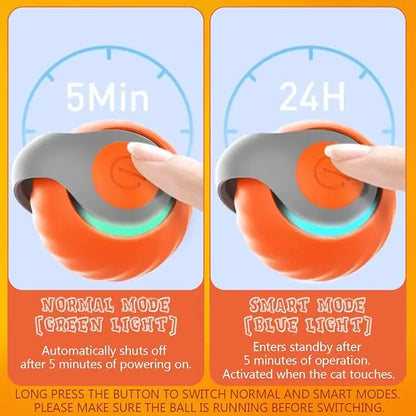 New Interactive Cat Toys Ball Auto Electric Rolling Ball Toys for Cat Kitty Pet Smart Automatic Teaser USB Rechargeable Cat Toy