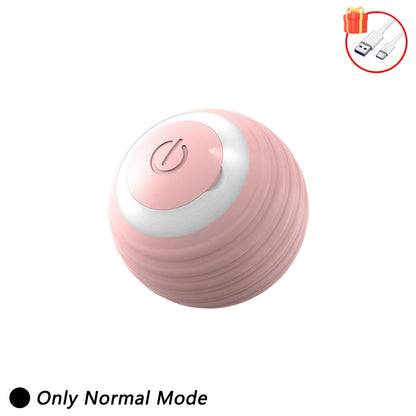 Self-Moving Automatic Cat Teaser Ball with Faux Tail Rechargeable Smart Sensor Cat Toy for Indoor Cats Cat Toys Interactive