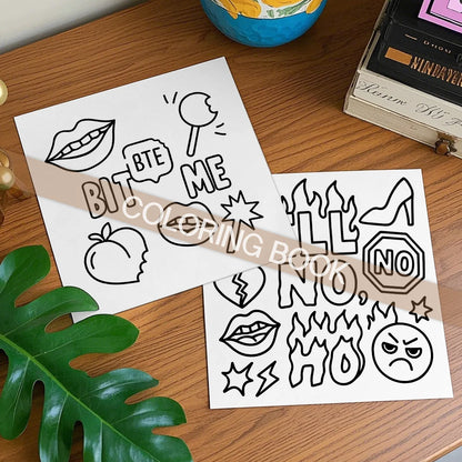 SWEAR WORD Coloring Books For Adults And Teens Featuring Cute Puppies Cartoon Coloring Books To Relax In A Cozy Hygge Moment