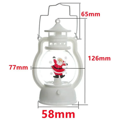 2026 LED Christmas Ornaments with Battery LED Lantern Light Santa Claus Merry Christmas Decorations for Home Xmas Noel Gift