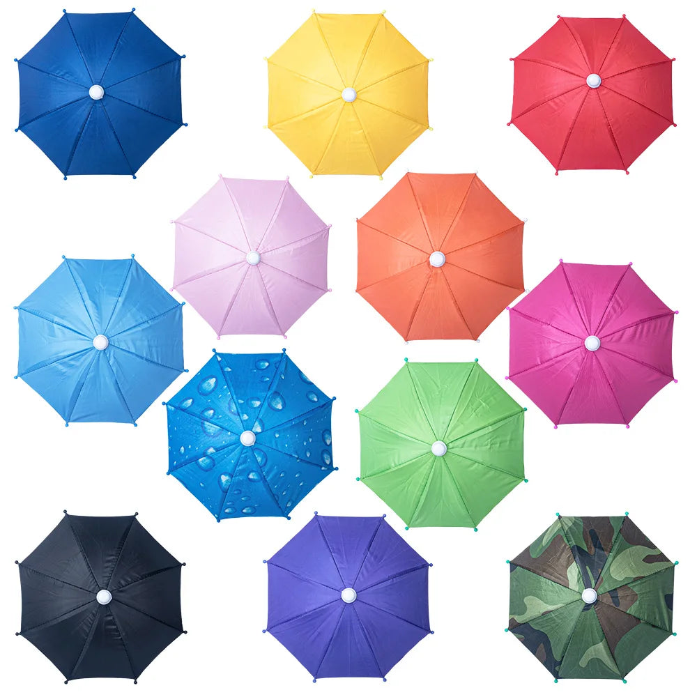 1PC Style Colorful Plastic Mini Umbrella Rain Gear Toy Umbrella Baby Toy Girl Gift Doll Embellishment Doll Clothing Decoration