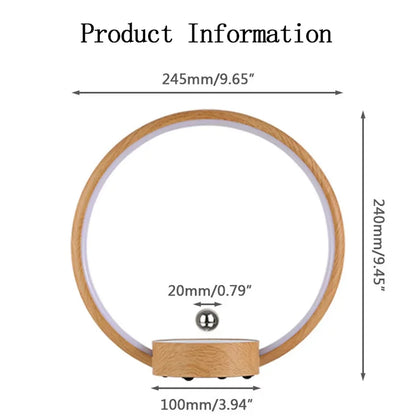 2025 New Luxury Magnetic Levitating Ring Circular Lamp Gradient Atmosphere Light for Office Bedroom Home Decor Creative Gift