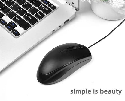 USB Optical Wired Mouse Laptop Home Office Mouse Anti Slip Roller Portable PC Desktop Mause For Gaming Computer Accessories