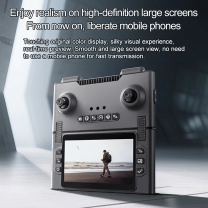 2025 New Drone with Flodable Screen Control Dual ESC 4K HD Camera 30mins Flight 5G Wifi GPS Return Optical Flow Brushless RC Toy