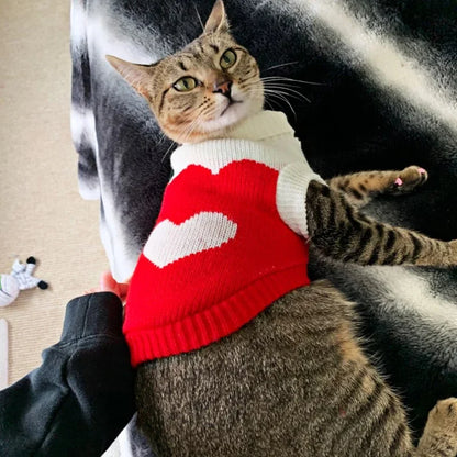 Christmas Cat Dog Sweater Pullover Winter Dog Clothes for Small Dogs Chihuahua Yorkies Puppy Jacket Pet Clothing ubranka dla psa