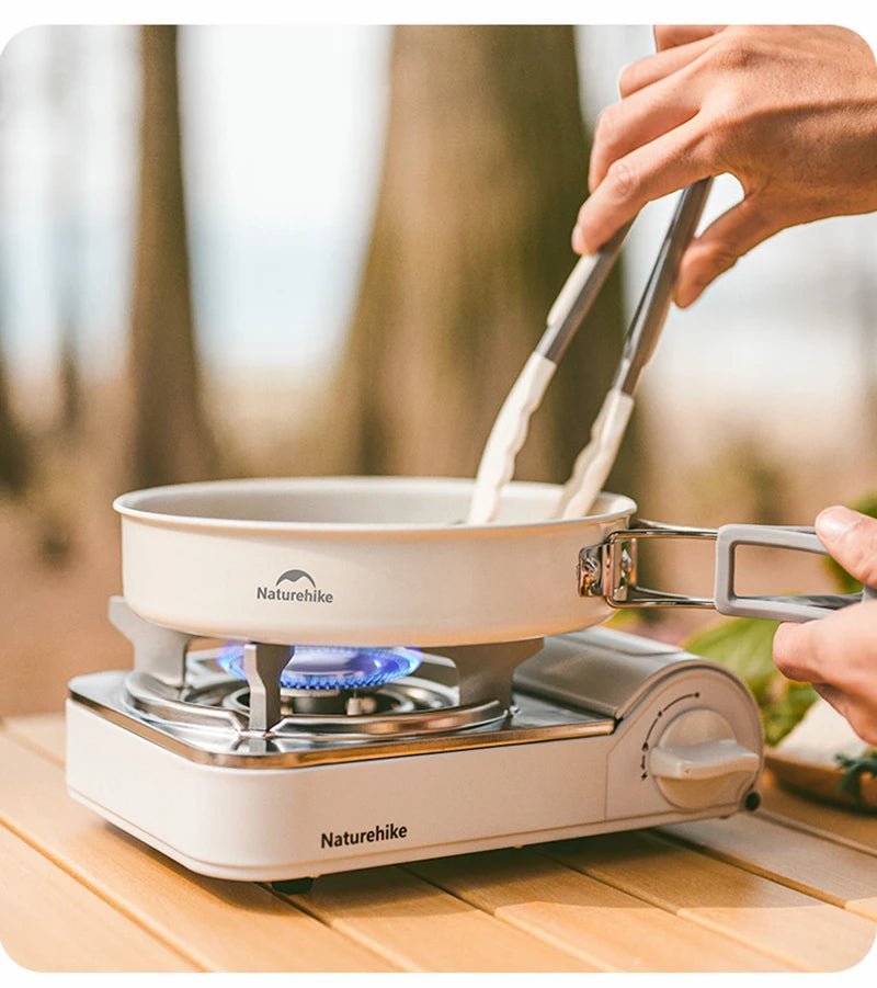 Naturehike Ceramic Non Stick Pot Outdoor Camping Portable Kitchenware BBQ Picnic Kettle Frying Pan Cookware Barbecue Tablewar