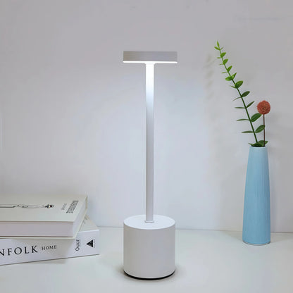 Wireless charging LED desk lamp | 3-color + adjustable dimming | USB charging | Bedside lamp | Festival gift.
