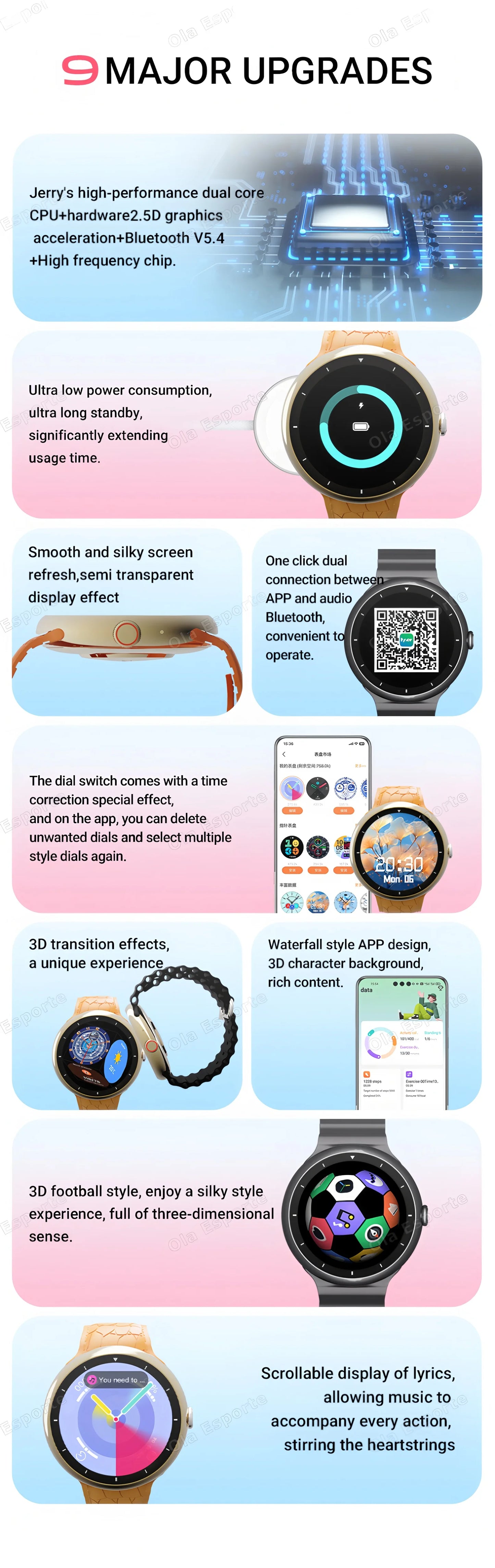 Smart Watch Men 1.52Inch AMOLED Screen BT Call GPS Sports Fitness Tracker Health Monitor Wireless Charging Smartwatch