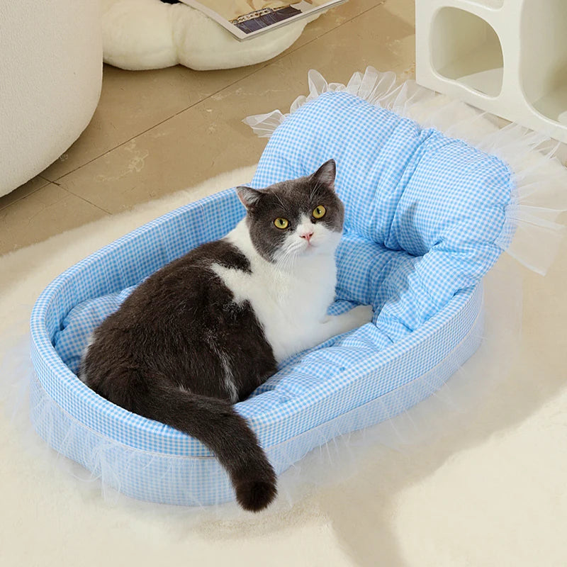 1PC Cute Princess Cat Litter All Seasons Universal Non Sticky Mat Pet Sofa Dog Bed Small And Medium Cats And Dogs Pet Supplies