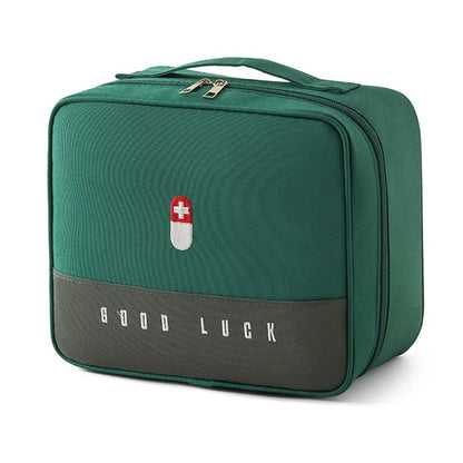 Outdoors Large-Capacity Travel Portable Medicine Case Emergency Survival Box Medicine Container Cosmetic Organizer