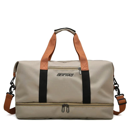 Gym Bag Travel Fitness Bag for Women Large Capacity Men's Sports Luggage bag Waterproof Female Messenger Bag Dry And Wet Handbag