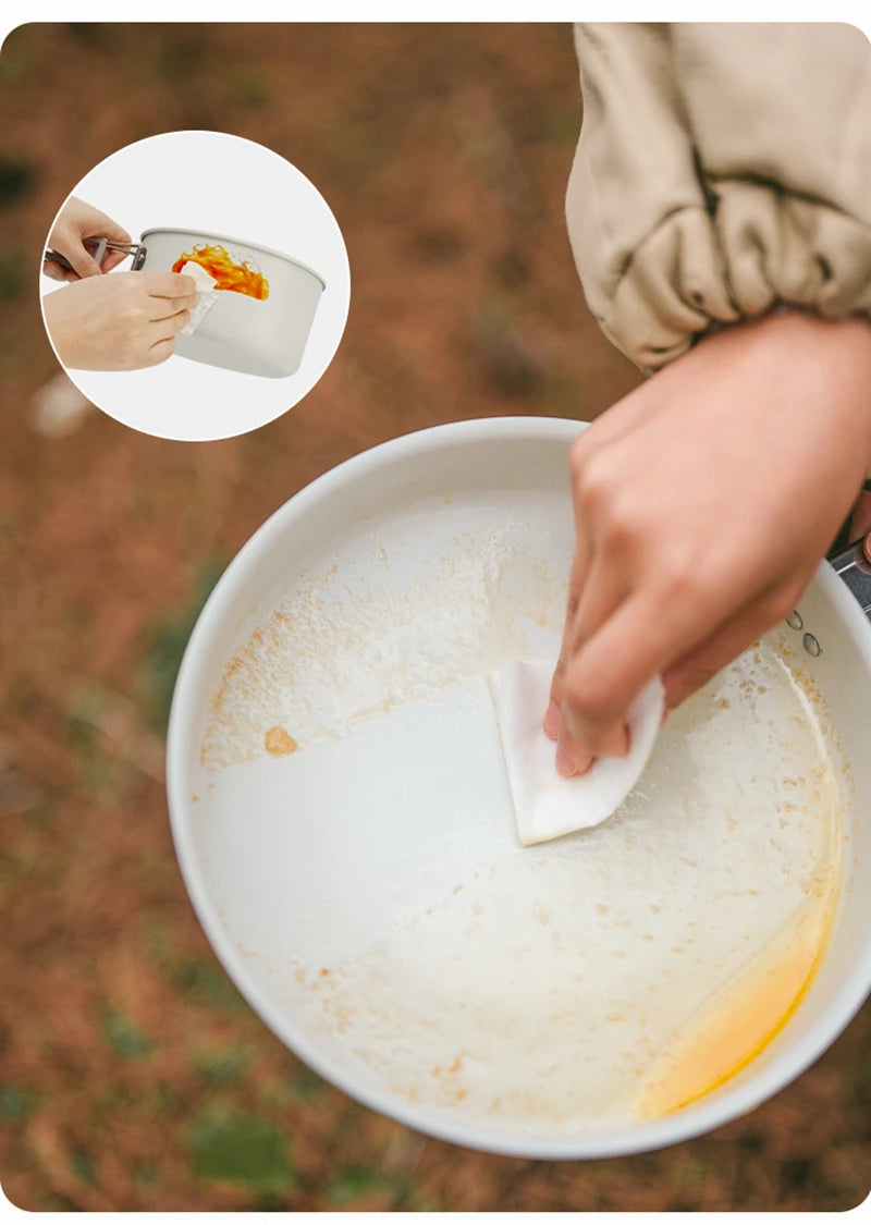 Naturehike Ceramic Non Stick Pot Outdoor Camping Portable Kitchenware BBQ Picnic Kettle Frying Pan Cookware Barbecue Tablewar