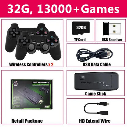 M8 4K Video Game Console Built-in 20000 Games Wireless Controller Gamepad Retro Handheld Game Player For PS1 Dropshipping