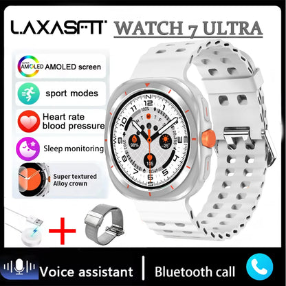 LAXASFIT 2025 New Smart Watch GT7 Ultra Men's Multifunctional Sports Fitness Tracker Health Ladies Smartwatch Gift