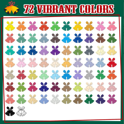 12/120 Colors Paint Markers, Brush Acrylic Paint Pens for Art Supplies Fabric Paint Stone Glass Ceramic Wood Rock Christmas Card