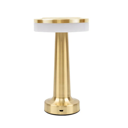 LED Table Lamp Retro Bar Coffee Table Lamp Rechargeable Touch Sensor Wireless Night Light Restaurant Living Room Decor Light
