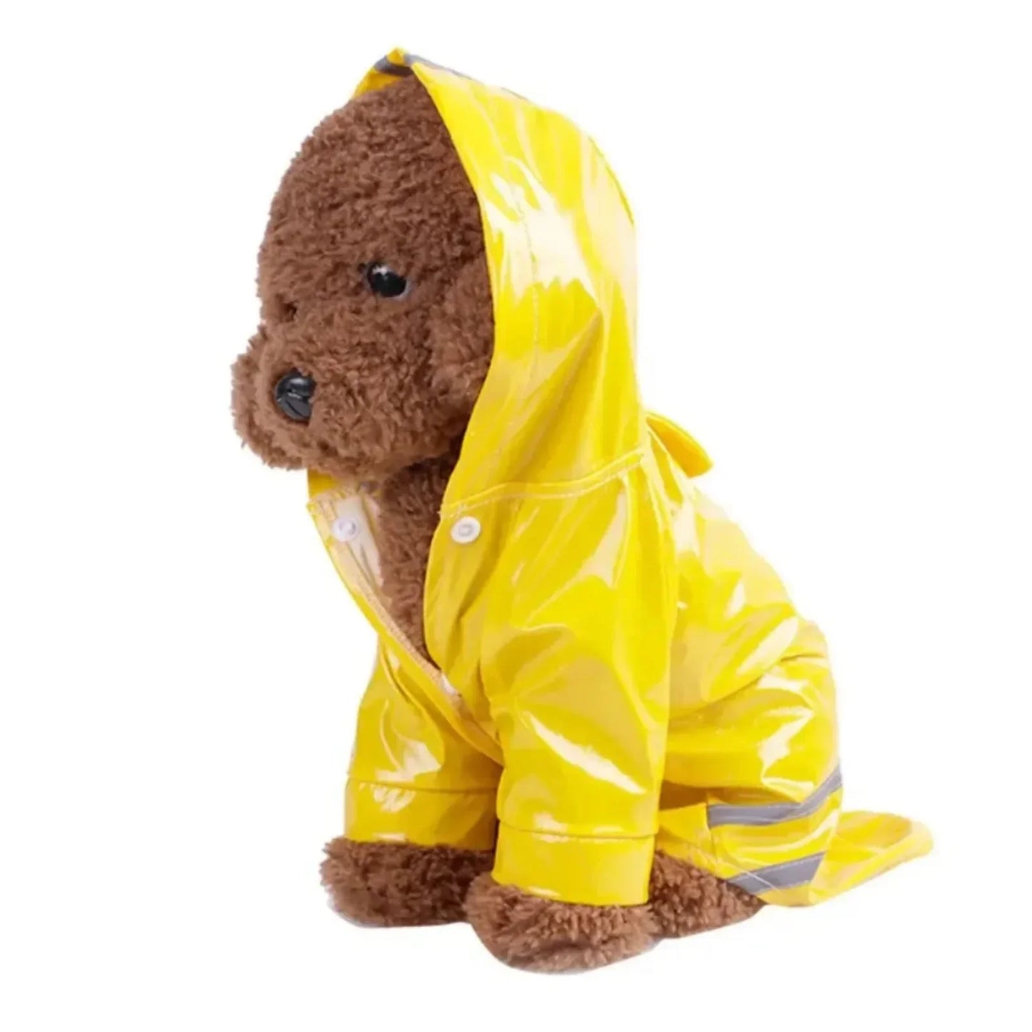 Waterproof Puppy Dog Raincoats with Hood for Small Dogs Pet Raincoat with Reflective and Leash Hole Winter Outdoor Dog Outfits