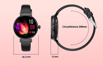 Rainbuvvy DM70 Steel Smart Watch AMLED Women Beautiful Wristwatch Supports IP68 BT Calling Sports Watch