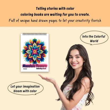 Spiral Coloring book -30 Sheets adult coloring book, 11.2 x 8.3 inches, 100g thick paper, drawing book, homecoming holiday gift