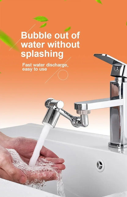 Universal 1080° Rotation Faucets Extender Sprayer Head Kitchen Robot Arm Extension Faucet Aerator Mixer Bubbler Water Tap Nozzle