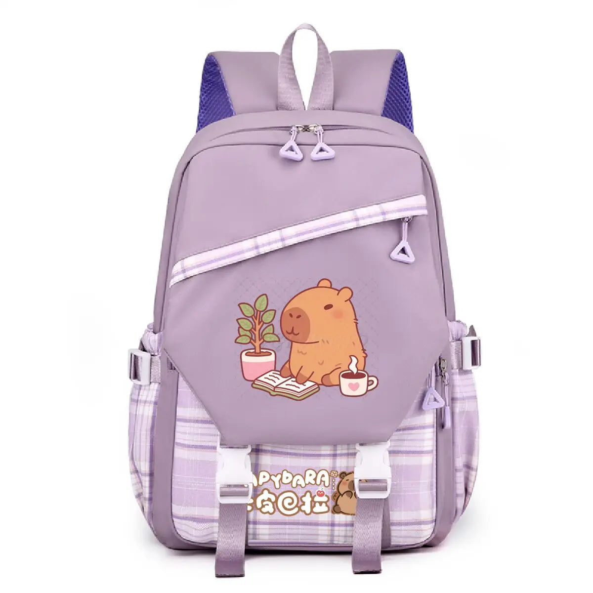 Cute Cartoon Capybara Backpack for School Women Girls Leisure Simple Ruckpack Children Teeneger Student Schoolbags Anime Bag