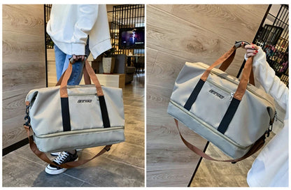Gym Bag Travel Fitness Bag for Women Large Capacity Men's Sports Luggage bag Waterproof Female Messenger Bag Dry And Wet Handbag