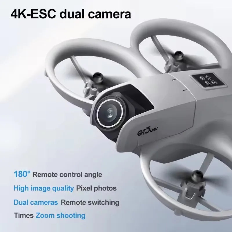 Drones GT3 MINI GPS 8K Professional HD 180° Dual Cameras WIFI Brushless Motors Obstacle Avoidance FPV Foldable Quadcopter Toys